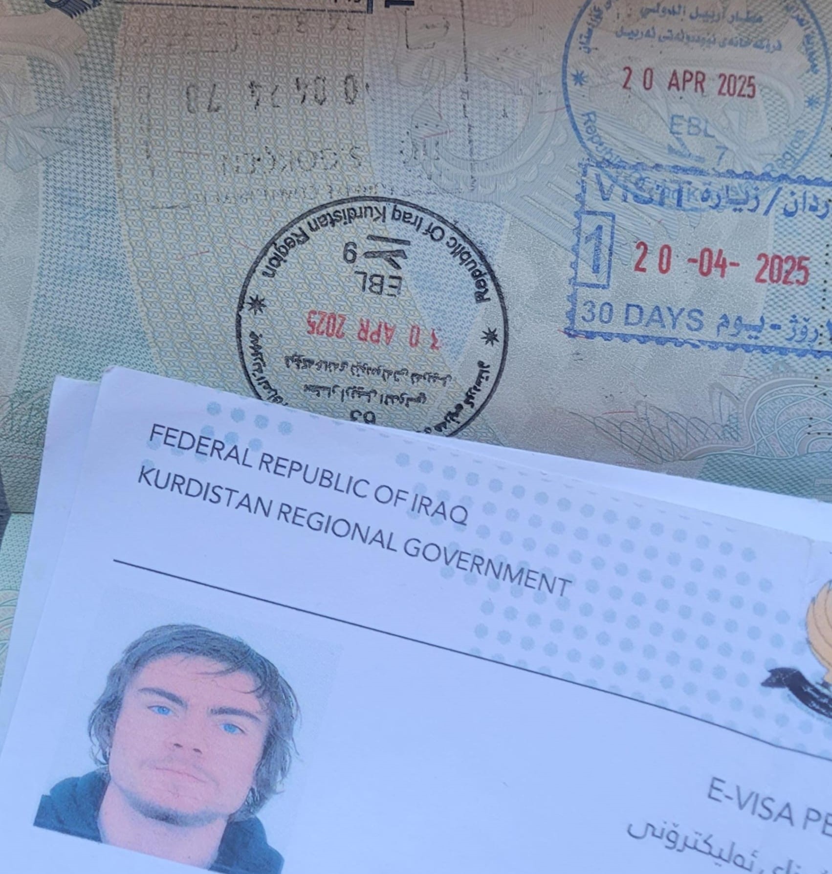 My kurdish visa