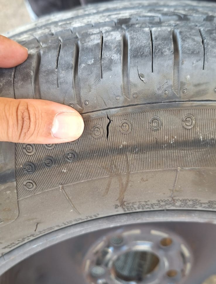 Broken Tire in Tunisia