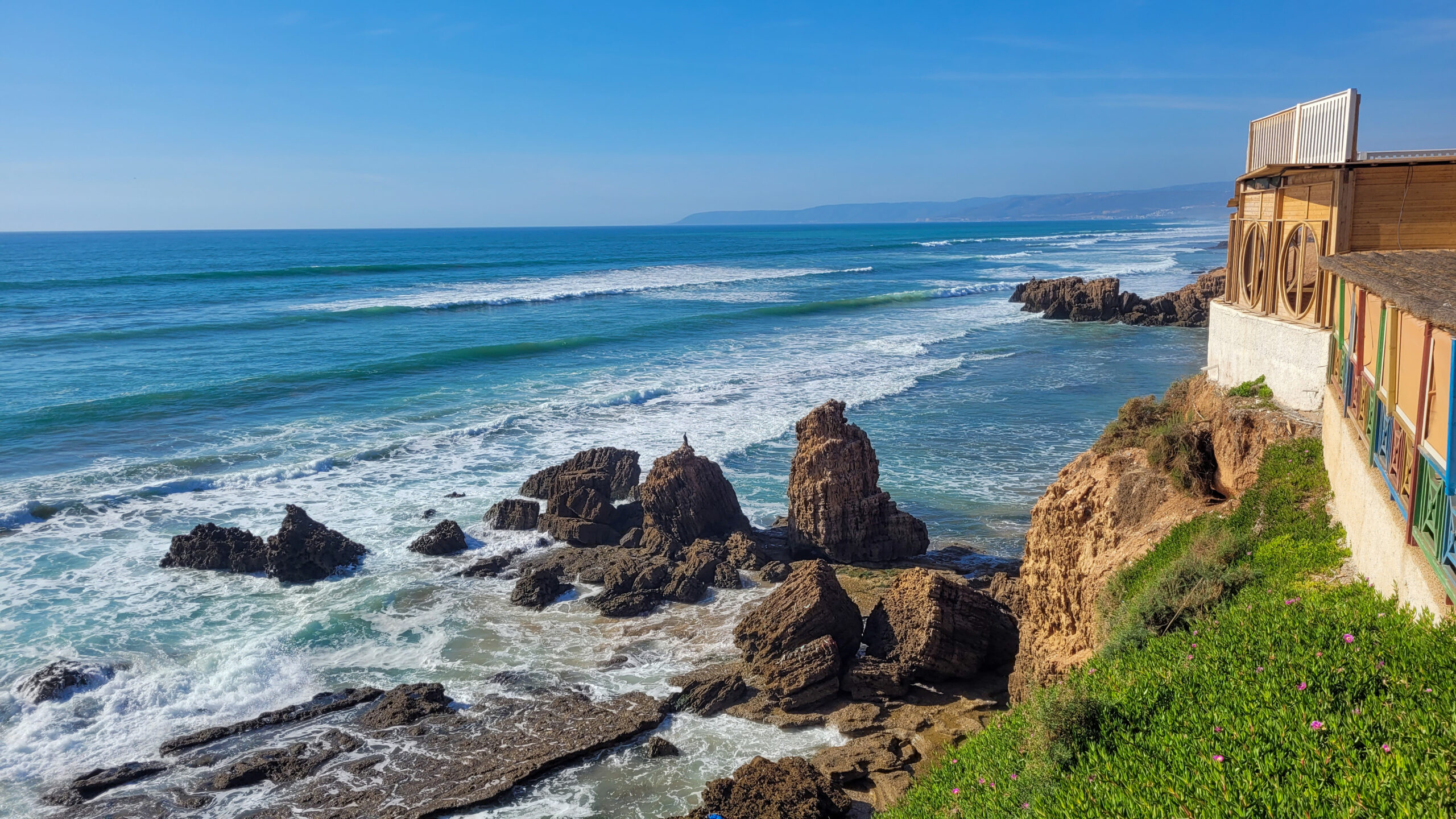 View from Dinosaures Restaurant - What to eat in Agadir, Morocco