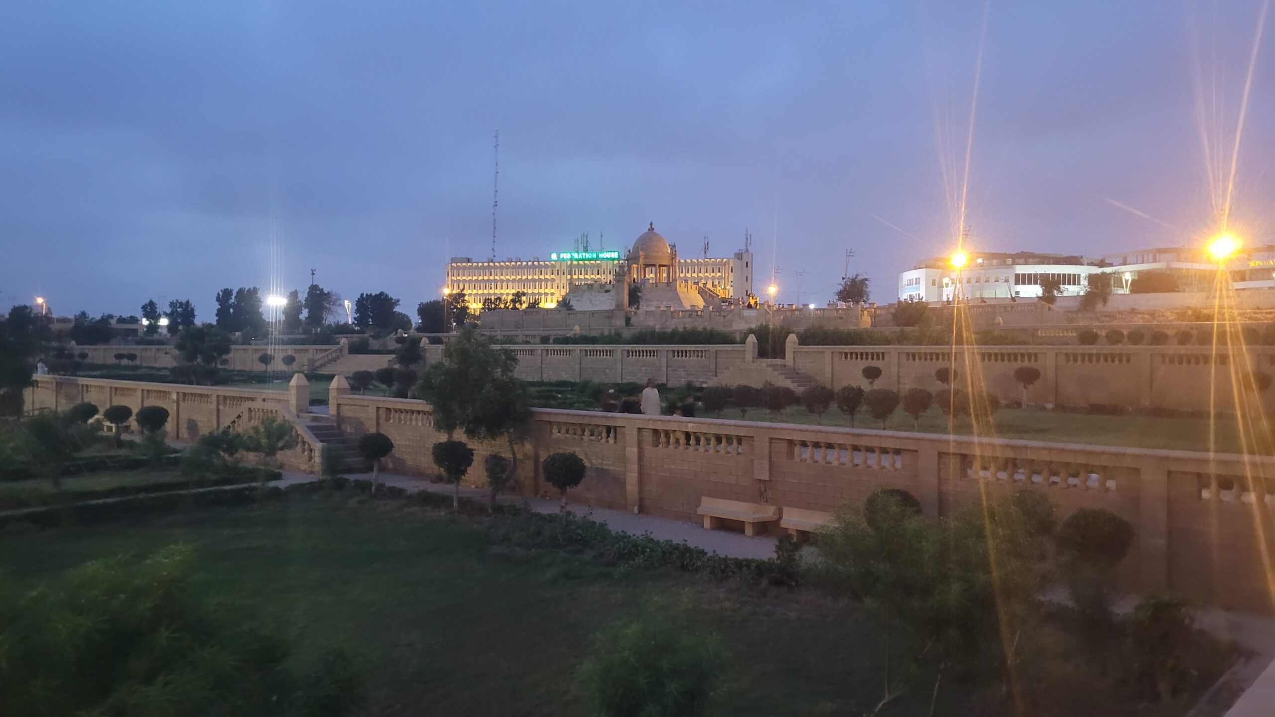Bagh Ibn-e-Qasim at night- What to do in Karachi, Pakistan