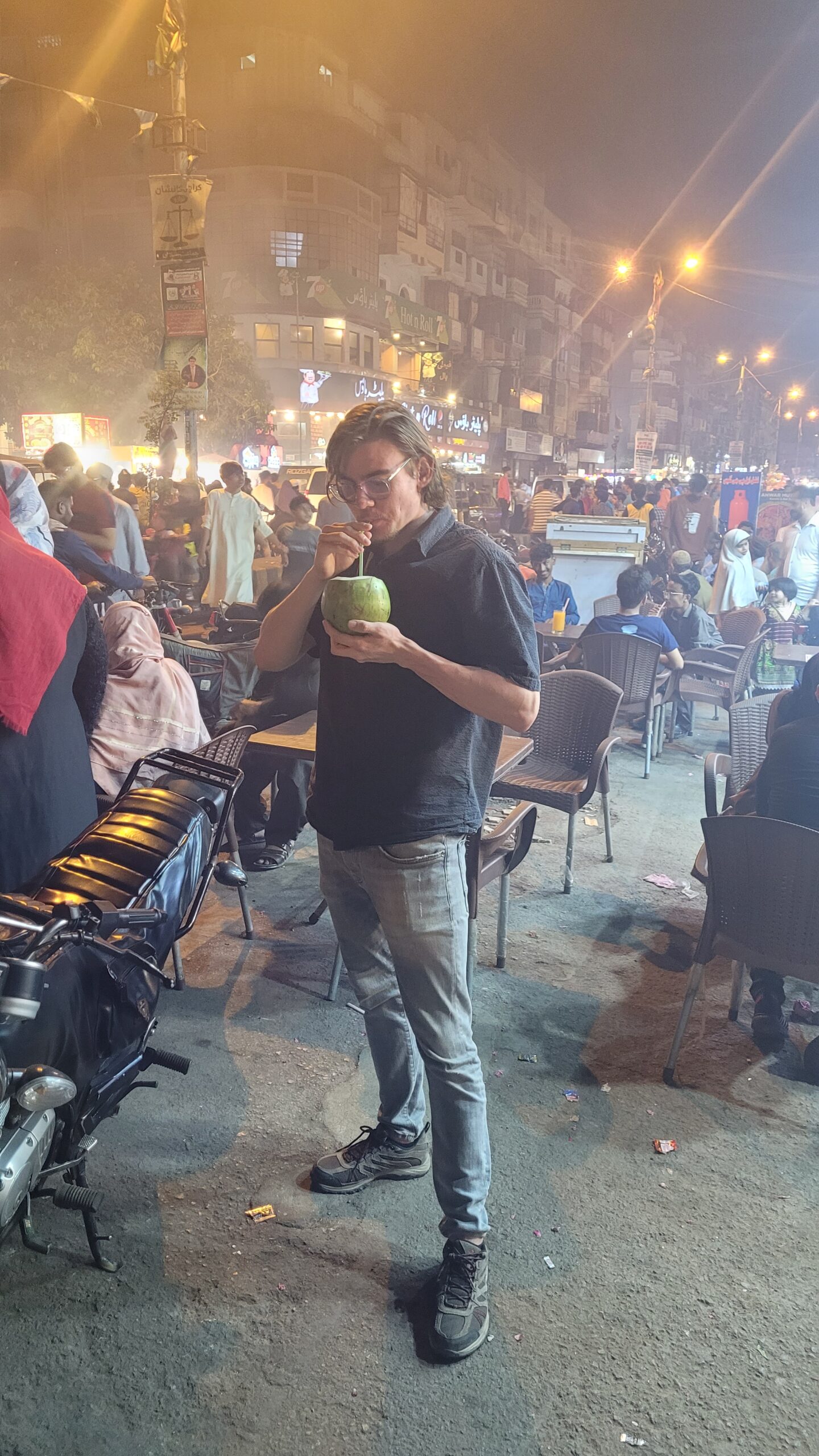 Burns Road, Drinking Coconut - What to do in Karachi, Pakistan