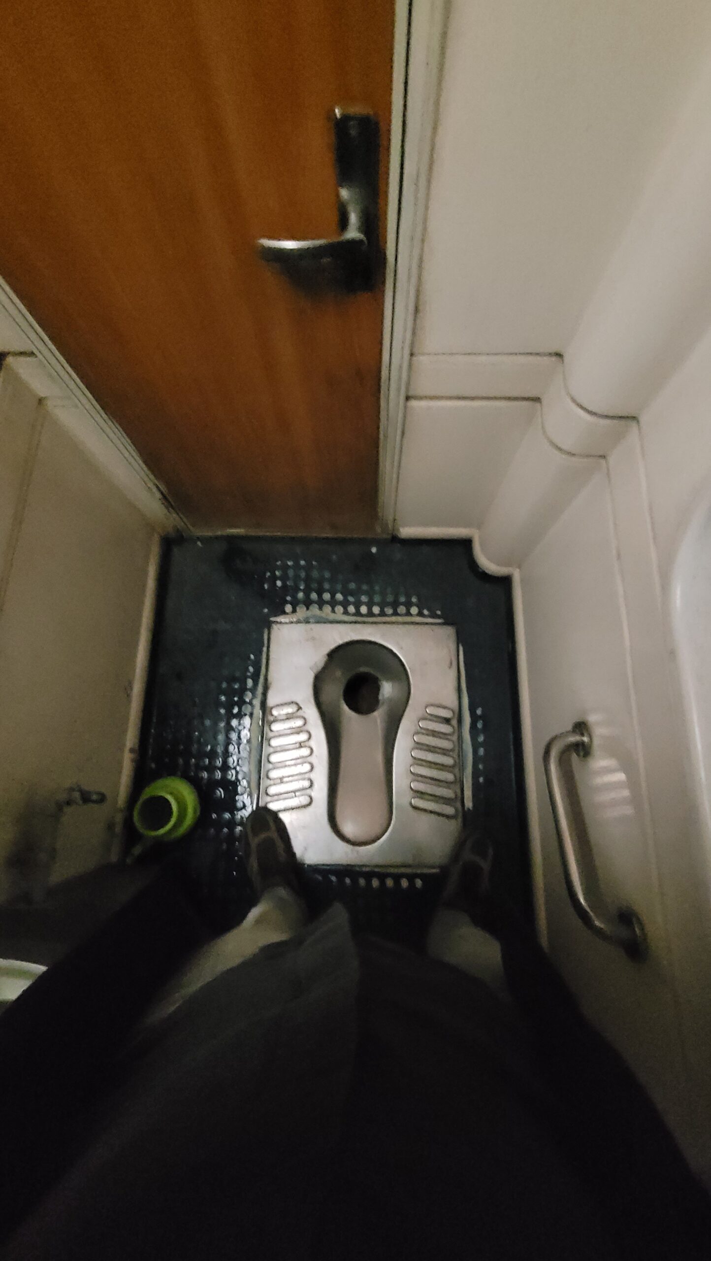 Toilet in the night train from Karachi to Lahore (Pakistan)