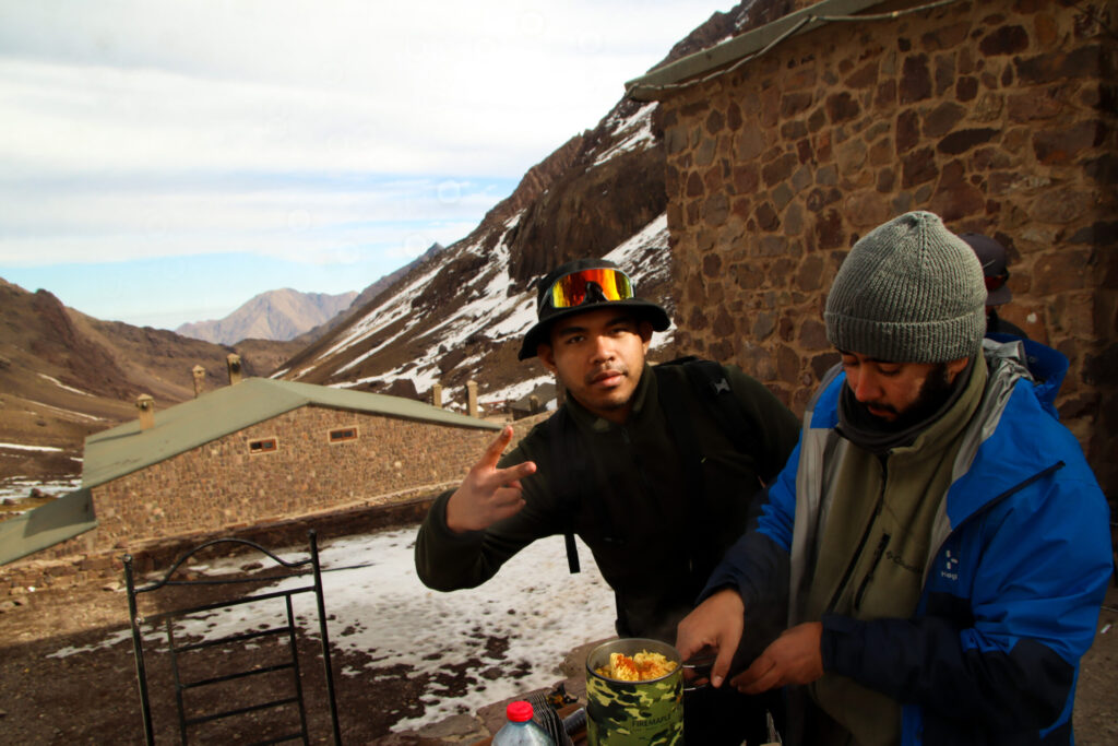 Food at Jbel Toubkal, Morocco