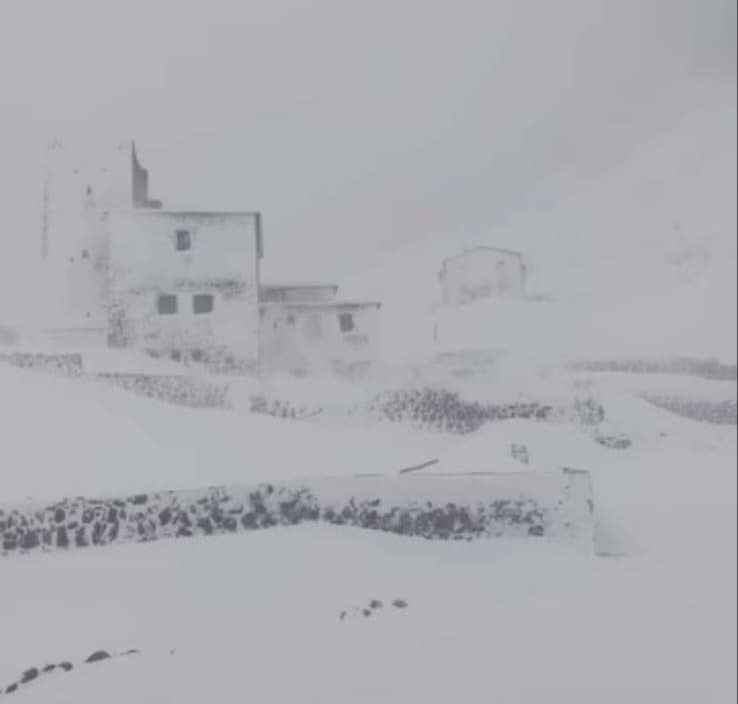 Snow Storm at Jbel Toubkal, Morocco